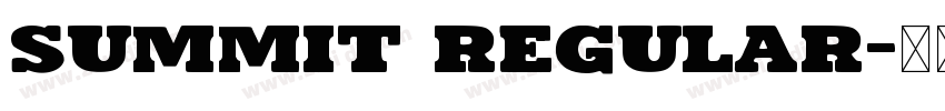 Summit Regular字体转换